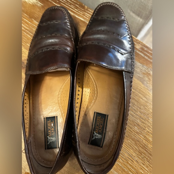 Miguel Angel Brown Leather Men’s Loafers Size 10 1/2 Made In Spain - Picture 8 of 14